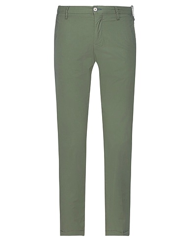 AT.P.CO Casual trouser Military green 97% Cotton, 3% Elastane