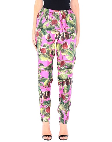 DOLCE&GABBANA Casual trouser Fuchsia 100% Silk