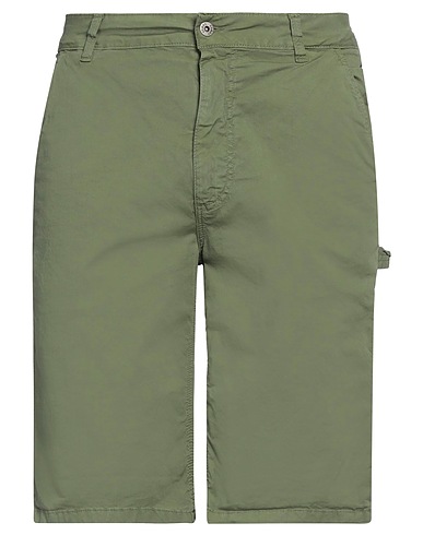 SCOUT Shorts & Bermuda Military green 97% Cotton, 3% Elastane