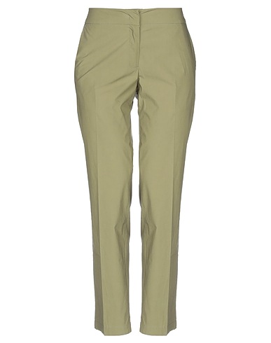TWINSET Casual pants Military green 96% Cotton, 4% Elastane