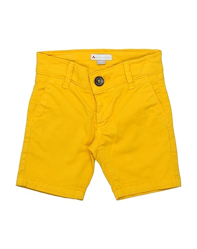 PEUTEREY Shorts & Bermuda Yellow 98% Cotton, 2% Elastane