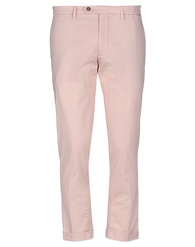 MICHAEL COAL Casual pants Light pink 97% Cotton, 3% Elastane