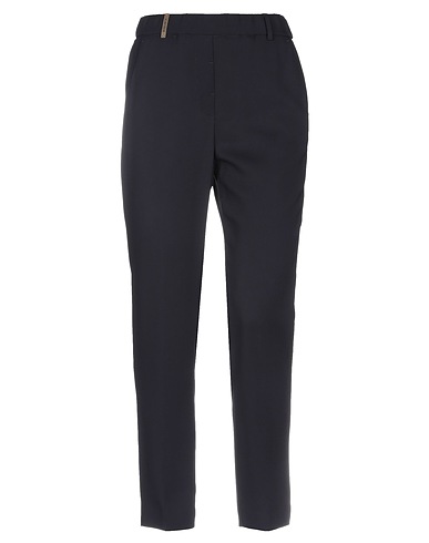 PESERICO Casual pants Midnight blue 96% Viscose, 4% Elastane