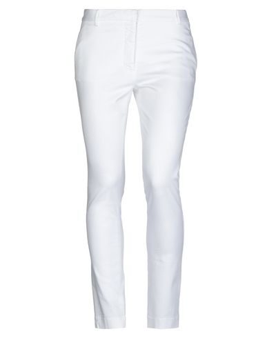 Merci .., Woman Pants White Size 6 Cotton, Elastane
