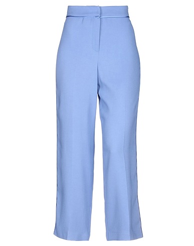 LES COPAINS Casual pants Pastel blue 97% Viscose, 3% Elastane