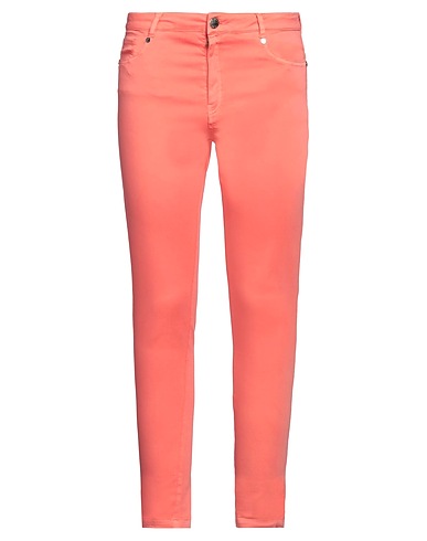 CRISTINAEFFE Casual trouser Salmon pink 98% Cotton, 2% Elastane
