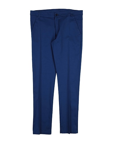MANUELL & FRANK Casual pants Midnight blue 98% Cotton, 2% Elastane