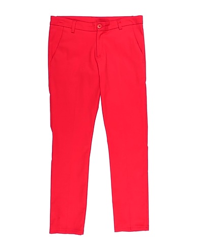MANUELL & FRANK Casual trouser Red 98% Cotton, 2% Elastane