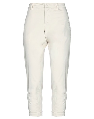 FAY Casual trouser Light grey 98% Cotton, 2% Elastane