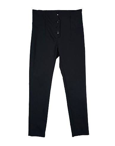 PATRIZIA PEPE Casual trouser Black 49% Cotton, 48% Polyester, 3% Elastane