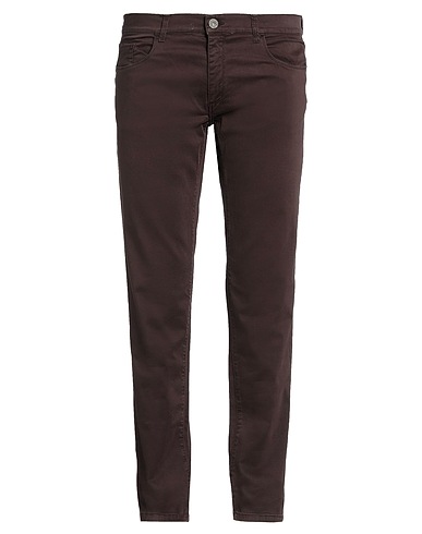 TRUSSARDI JEANS 5-pocket Chocolate brown 98% Cotton, 2% Elastane