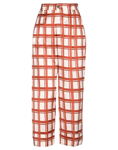 BERWICH Casual pants Chocolate brown 65% Cotton, 35% Silk