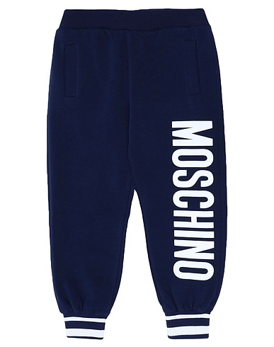 MOSCHINO KID Casual pants Midnight blue 95% Cotton, 5% Elastane