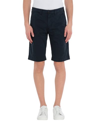 Shop 40weft Man Shorts & Bermuda Shorts Midnight Blue Size 26 Cotton