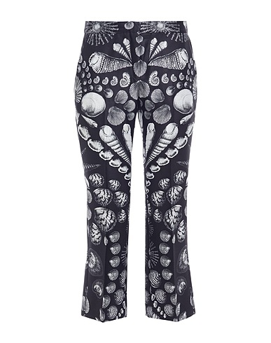 MCQUEEN Pantalone Nero 86% Lana, 14% Seta