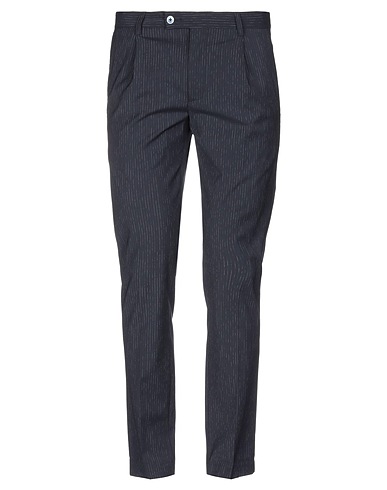 GREY DANIELE ALESSANDRINI Casual trouser Midnight blue 50% Wool, 30% Polyester, 18% Viscose, 2% Elastane