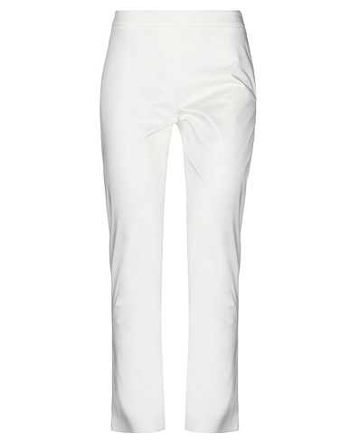 MOSCHINO Casual trouser White 96% Cotton, 4% Other Fibres