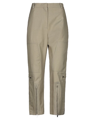 STELLA McCARTNEY Casual trouser Khaki 97% Cotton, 3% Polyamide