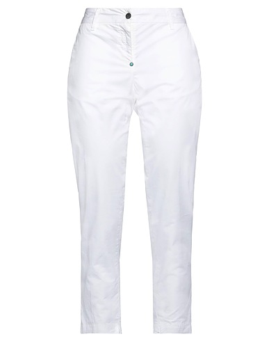 WHITE SAND Casual trouser White 97% Cotton, 3% Lycra®