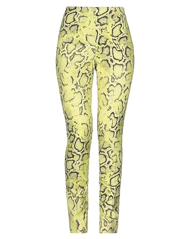 PINKO Casual pants Lime green 49% Cotton, 47% Viscose, 4% Elastane
