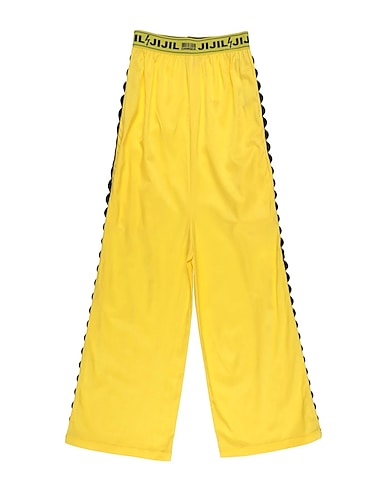 JIJIL JOLIE Casual trouser Yellow 58% Cotton, 35% Silk, 7% Elastane