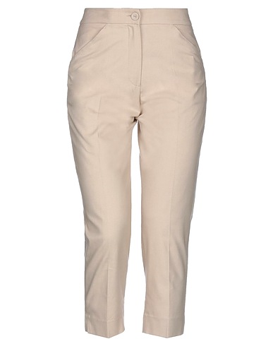 TRUE ROYAL Pantalon Beige 97% Coton, 3% Élasthanne