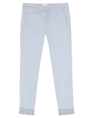 DONDUP Casual trouser Sky blue 97% Cotton, 3% Elastane