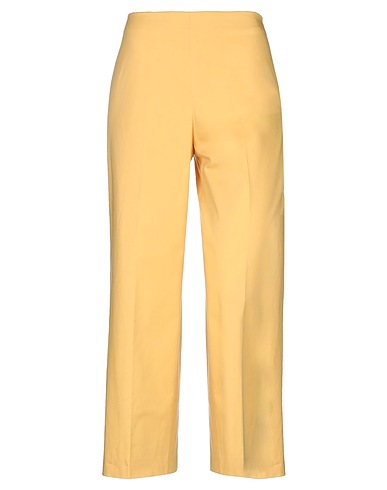 THEORY Casual trouser Yellow 98% Cotton, 2% Elastane