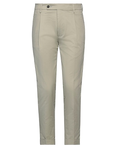 MICHAEL COAL Casual trouser Sage green 97% Cotton, 3% Elastane