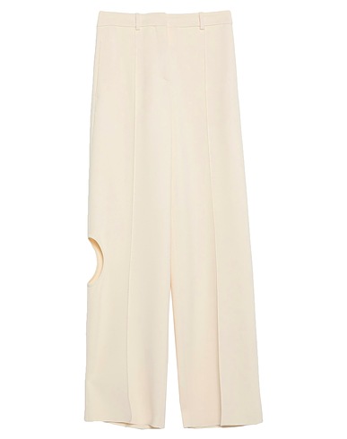VICTORIA BECKHAM パンツ ベージュ レーヨン 50% / アセテート 42% / ポリウレタン 8%