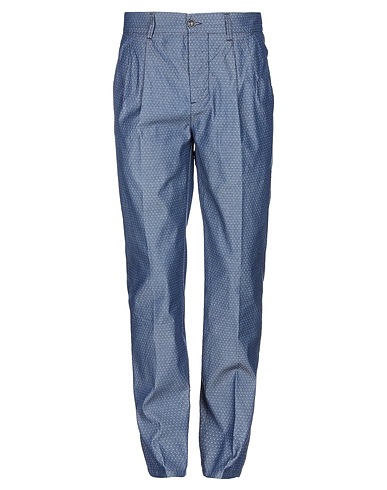 ONE SEVEN TWO Casual pants Slate blue 97% Cotton, 3% Elastane