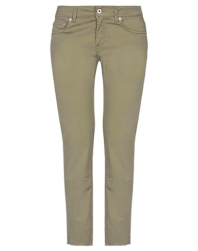 DONDUP Casual trouser Military green 97% Cotton, 3% Elastane
