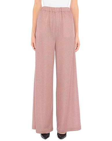 SUOLI Casual trouser Pink 87% Viscose, 8% Polyester, 5% Polyamide