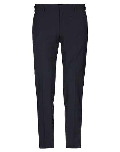 GREY DANIELE ALESSANDRINI Casual trouser Midnight blue 98% Wool, 2% Elastane