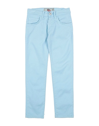 ROŸ ROGER'S Casual trouser Sky blue 60% Cotton, 37% Lyocell, 3% Elastane