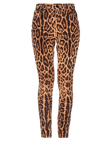 DOLCE&GABBANA Casual pants Brown 97% Cotton, 3% Elastane