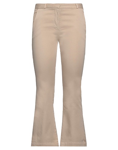 MERCI ITALIA Casual trouser Beige 97% Cotton, 3% Elastane
