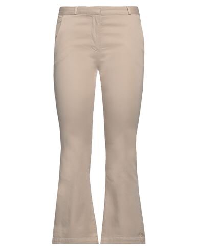 Merci .., Woman Pants Beige Size 10 Cotton, Elastane