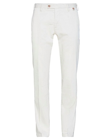 AT.P.CO Casual trouser Ivory 97% Cotton, 3% Elastane