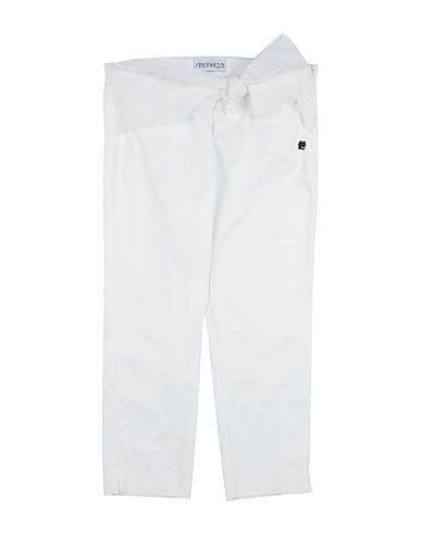 SIMONETTA Casual pants White 97% Cotton, 3% Elastane