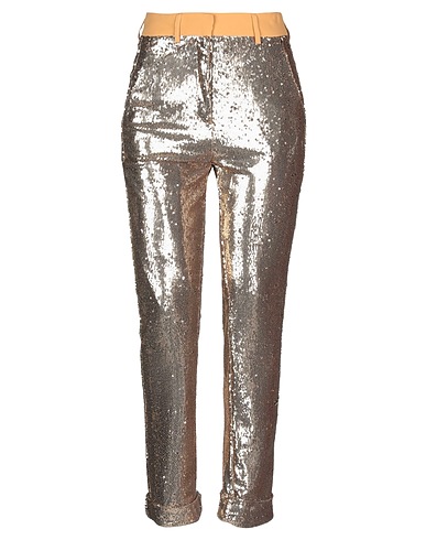 L' AUTRE CHOSE Casual pants Gold 85% Polyester, 15% Polyamide