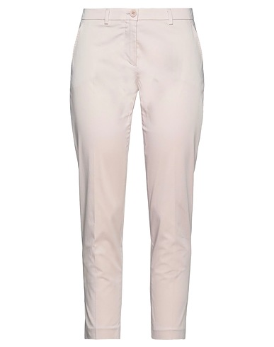SEVENTY VENEZIA Casual pants Light pink 96% Cotton, 4% Elastane