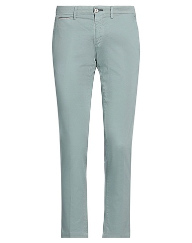 MASON'S Casual trouser Sage green 97% Cotton, 3% Elastane