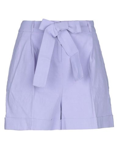 Pinko Woman Shorts & Bermuda Shorts Lilac Size 4 Linen, Viscose, Elastane In Purple