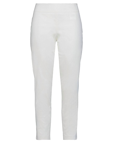 PIANURASTUDIO Casual trouser White 97% Cotton, 3% Elastane