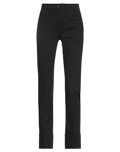 VIA MASINI 80 Casual pants Black 92% Cotton, 8% Elastane