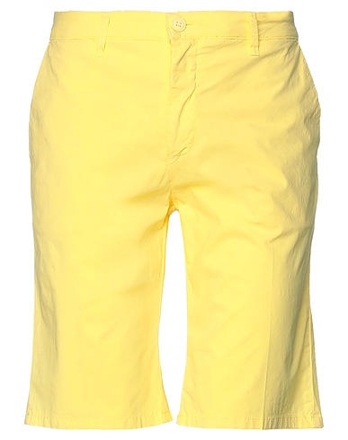 LIU •JO MAN Shorts & Bermuda Giallo pastello 98% Cotone, 2% Elastan