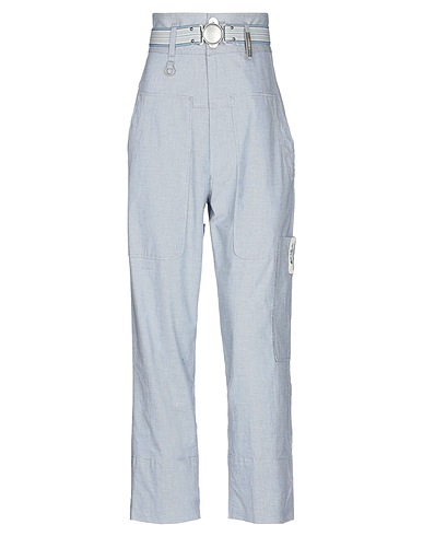 HIGH Casual pants Azure 98% Cotton, 2% Elastane