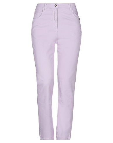 PATRIZIA PEPE Casual trouser Lilac 98% Cotton, 2% Elastane