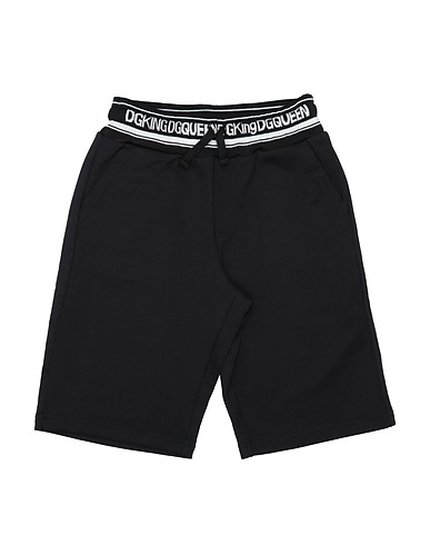 DOLCE&GABBANA Shorts & Bermuda Black 100% Cotton, Viscose, Polyamide, Elastane